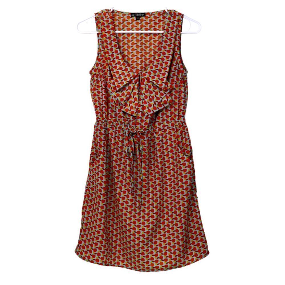 EUC Sleeveless Mini Dress by‎ "BeBop" - Peach Print - Size SMALL
